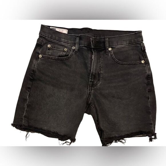 GAP Black Raw Hem Jean shorts - Picture 4 of 4